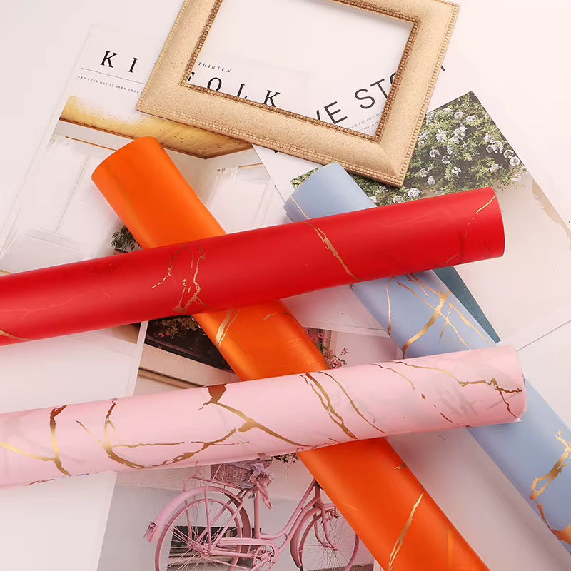 60x57cm Marble Gold Wrapping Paper #WP4082