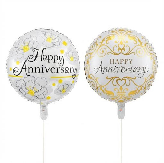 18” Happy Anniversary Foil Balloon #FB3088
