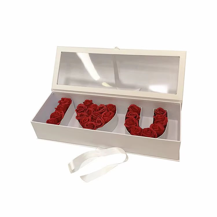 Luxury I LOVE YOU Rose Gift Box with Ribbon #LB4322