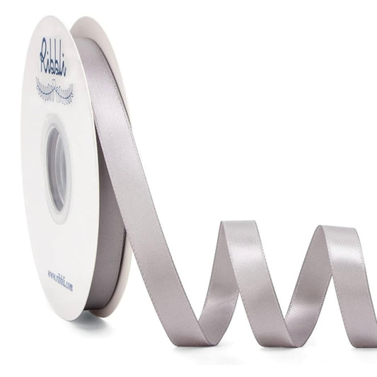2cm*91m Silver Satin Ribbon #RB1533