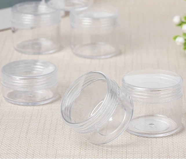 Transparent Cosmetic Cream Jar
