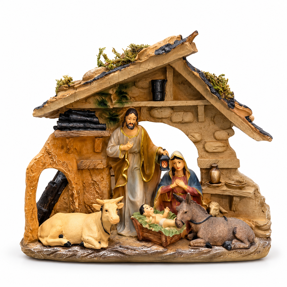 Polyresin Christmas Nativity Scene Figurine #CD4395