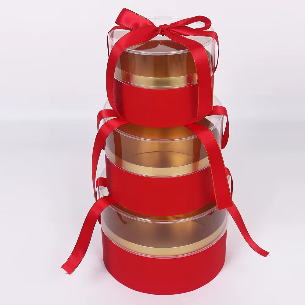 3pcs/set - Acrylic Circle Gift Box #GB2783