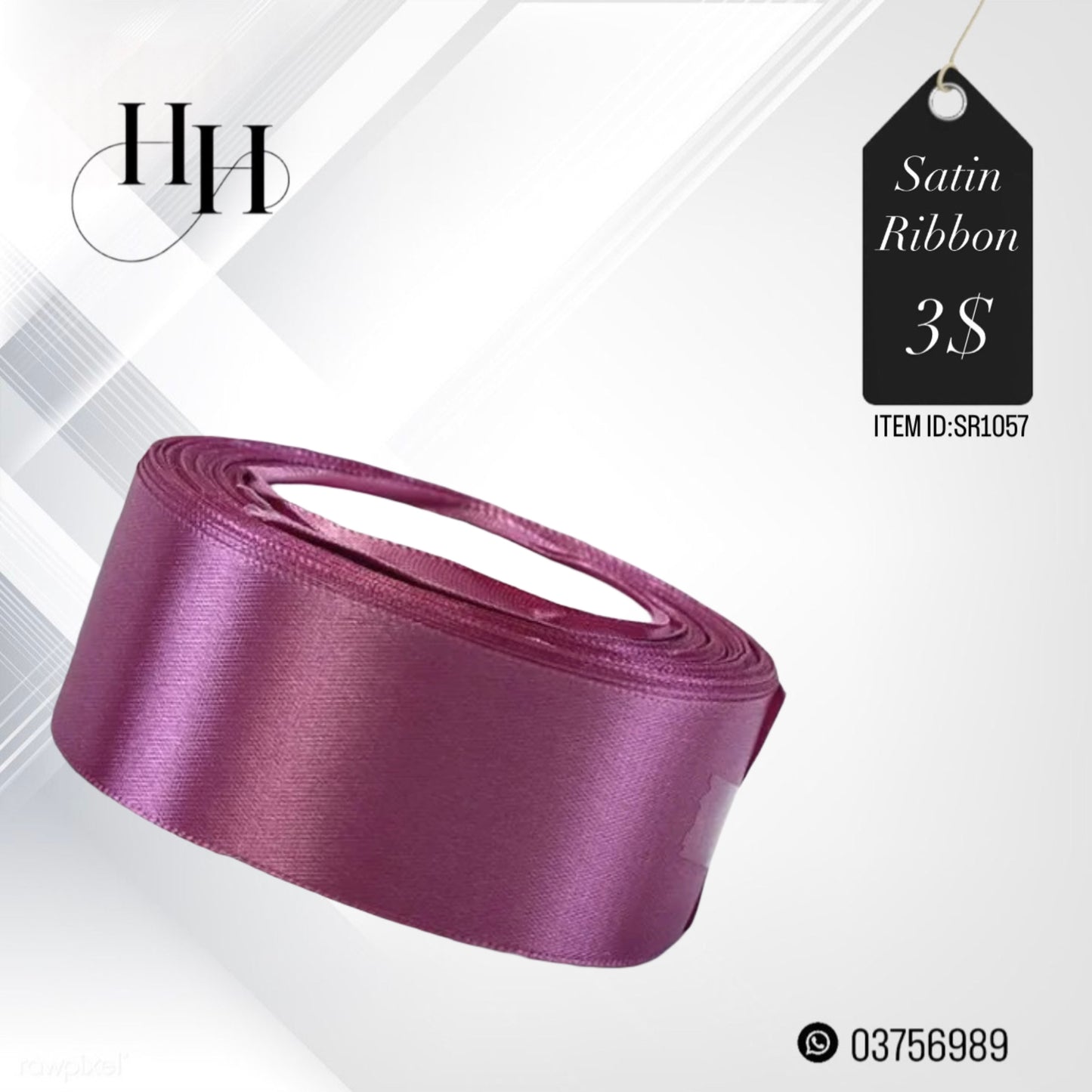 Satin Ribbon 20M x 4cm