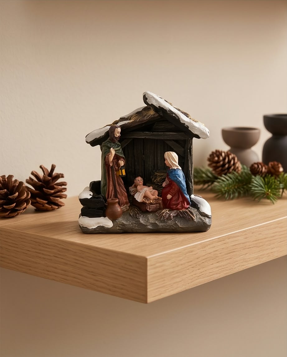 Mini Wizardi Nativity Scene Christmas Figurine #CF4349in