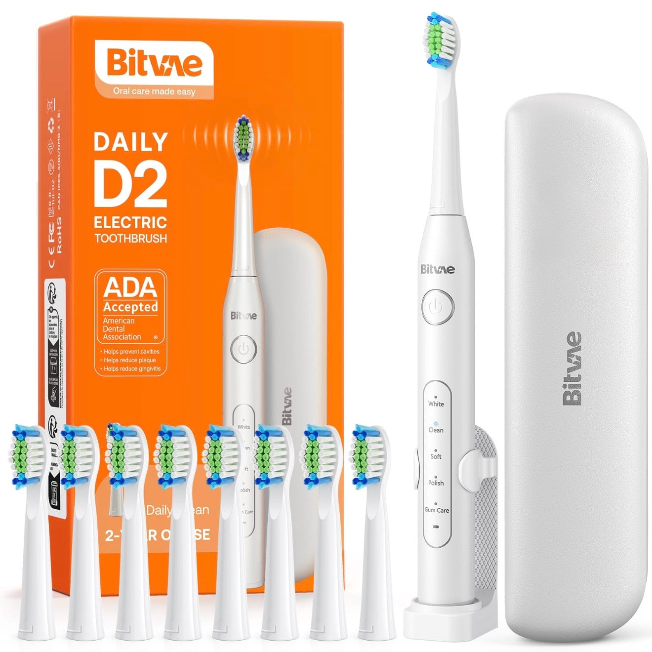 White High-quality Electric Sonic Toothbrush #TF001