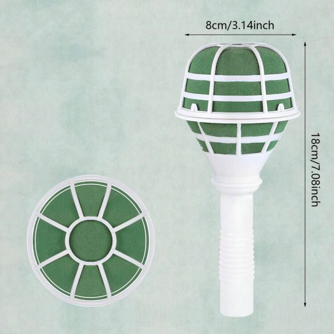 1pc Foam Flower Handle Bouquet Holder #FH1324