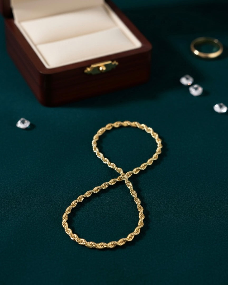 18K Gold Plated Clover Bracelet #GB3862