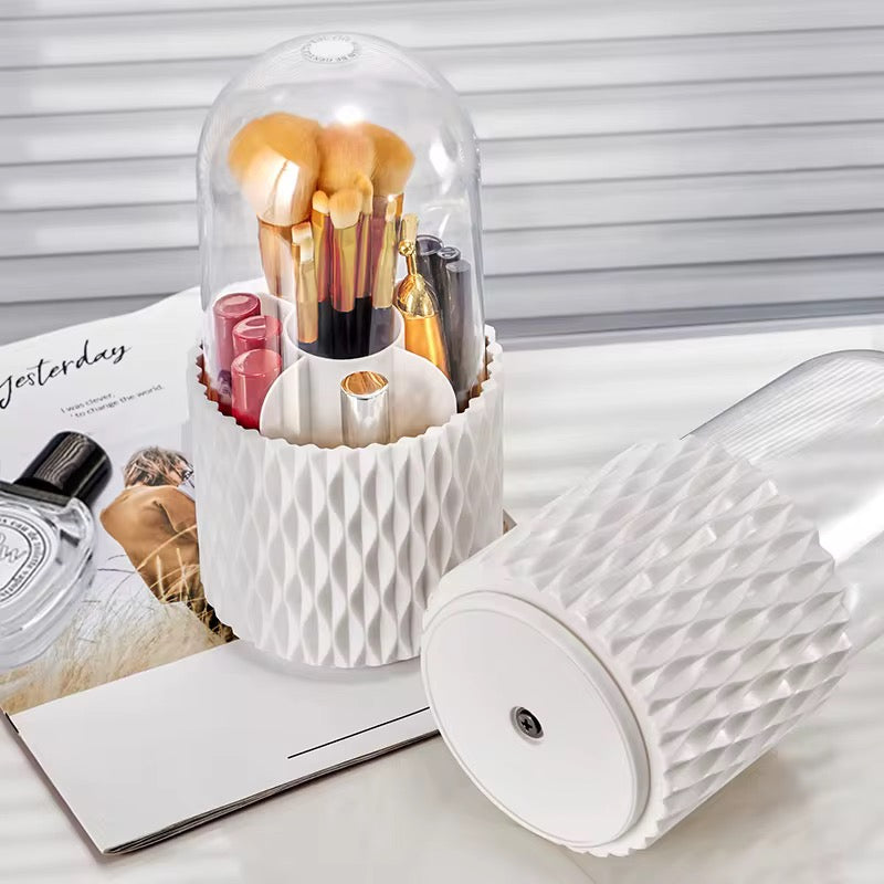 Portable 360 Rotating Makeup Brush Storage Box #MB2011
