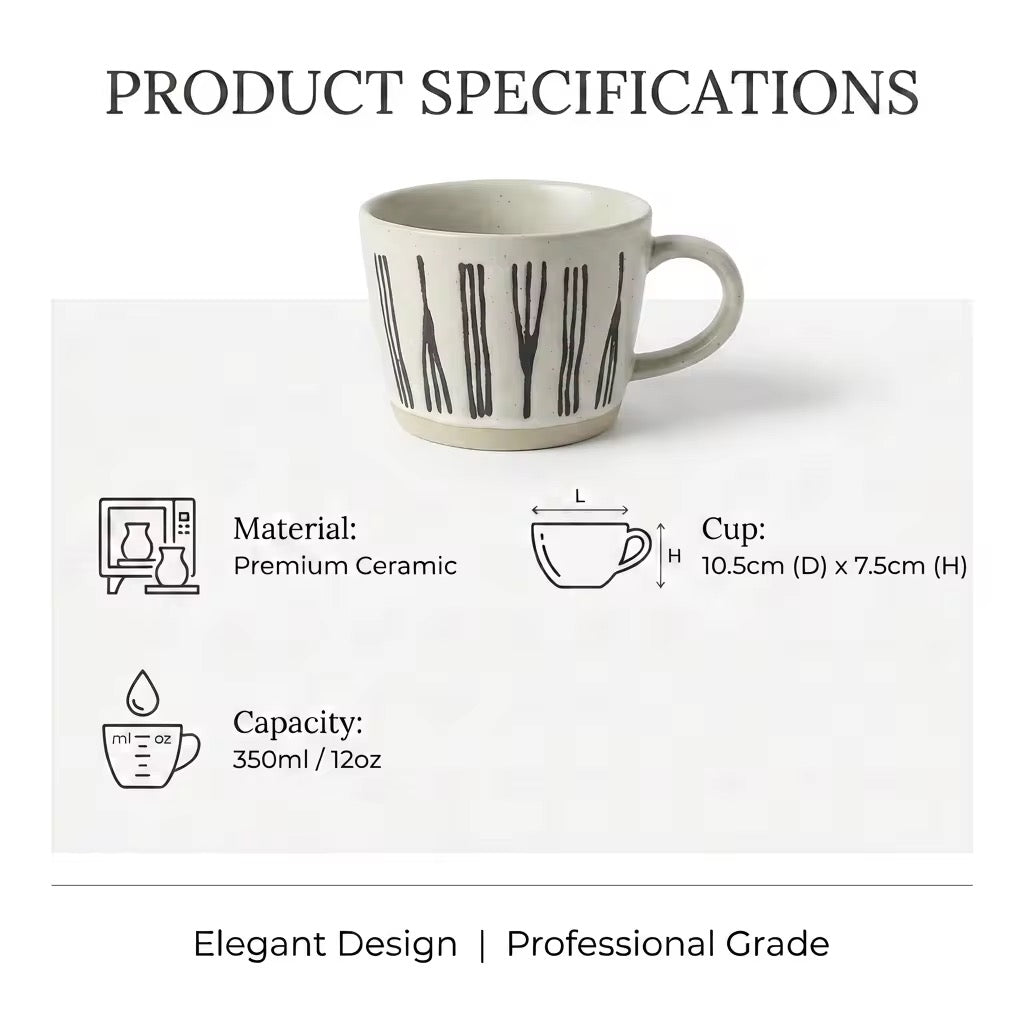 300ml Modern Ceramic Mug #CM3951