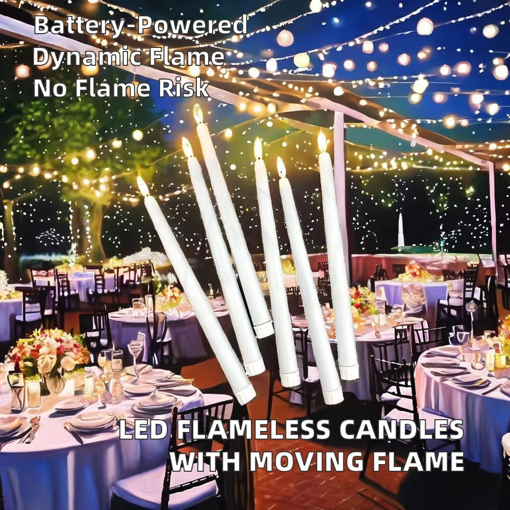 LED Taper Candles with Remote – 6pcs #EC4087