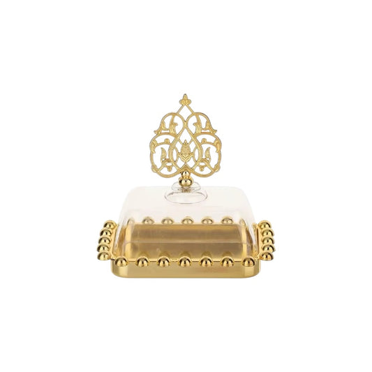 Luxury Acrylic Chocolate & Favor Tray – Gold Design #AB3194