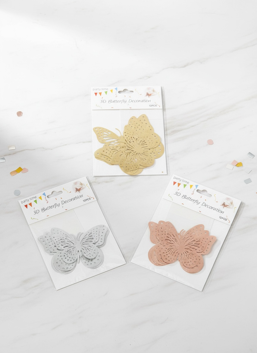 3D Butterfly Decoration x12pcs #GB1232