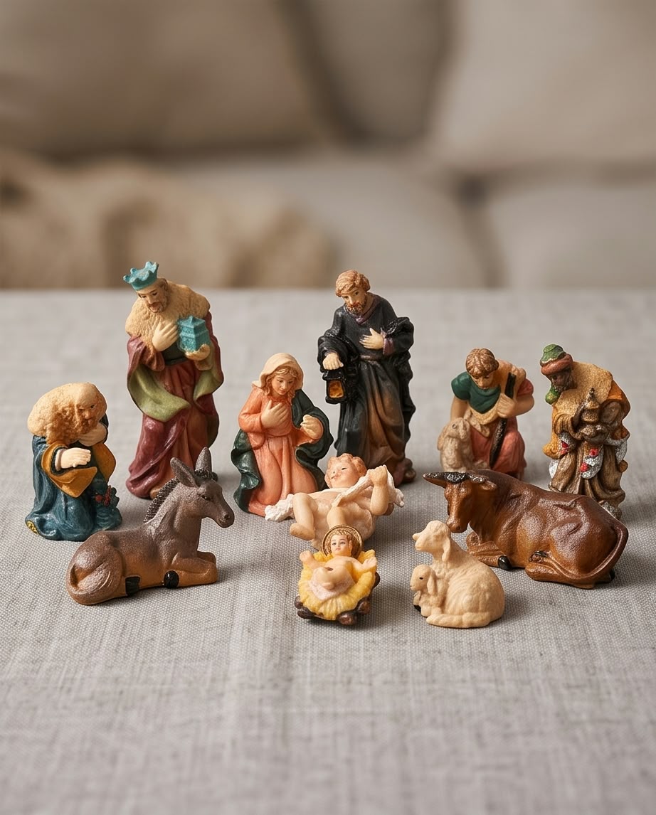 Mini Nativity Scene Figurines Set #CF4350