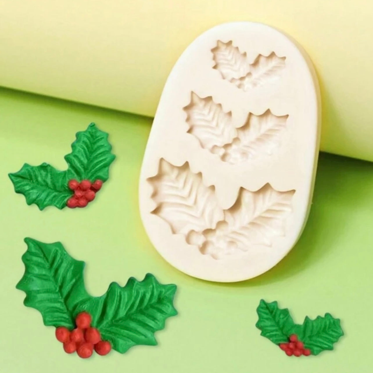 Christmas Series Leaf Silicone Mold #SM1520