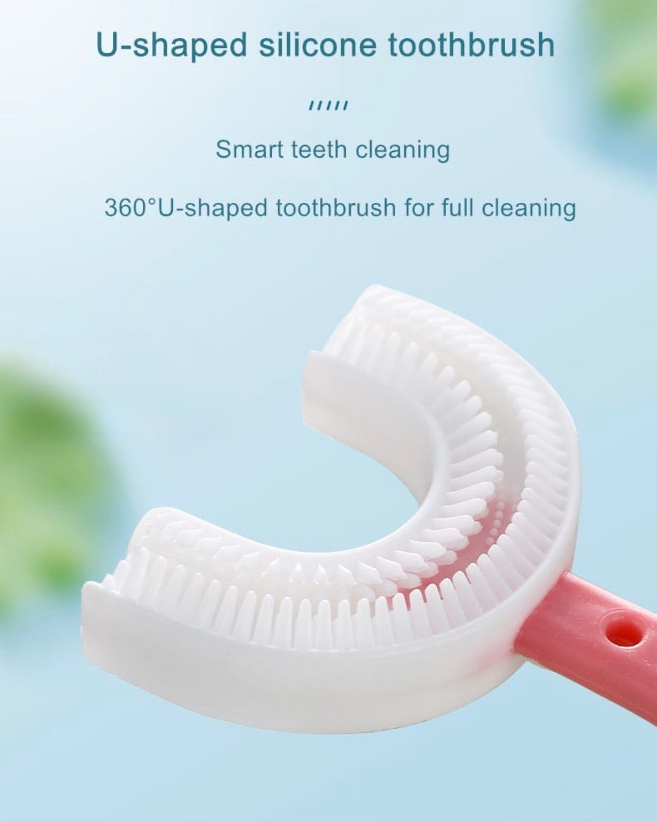 Baby U-Shaped manual silicone toothbrush #TF012