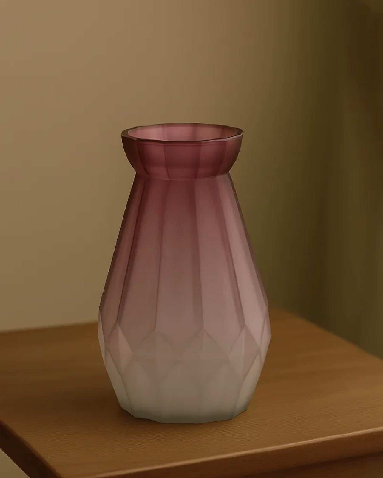 Diamond Design Multi-Color Matte Elegant Flower Desk Decorative Glass Vase 15x8cm #GV2817