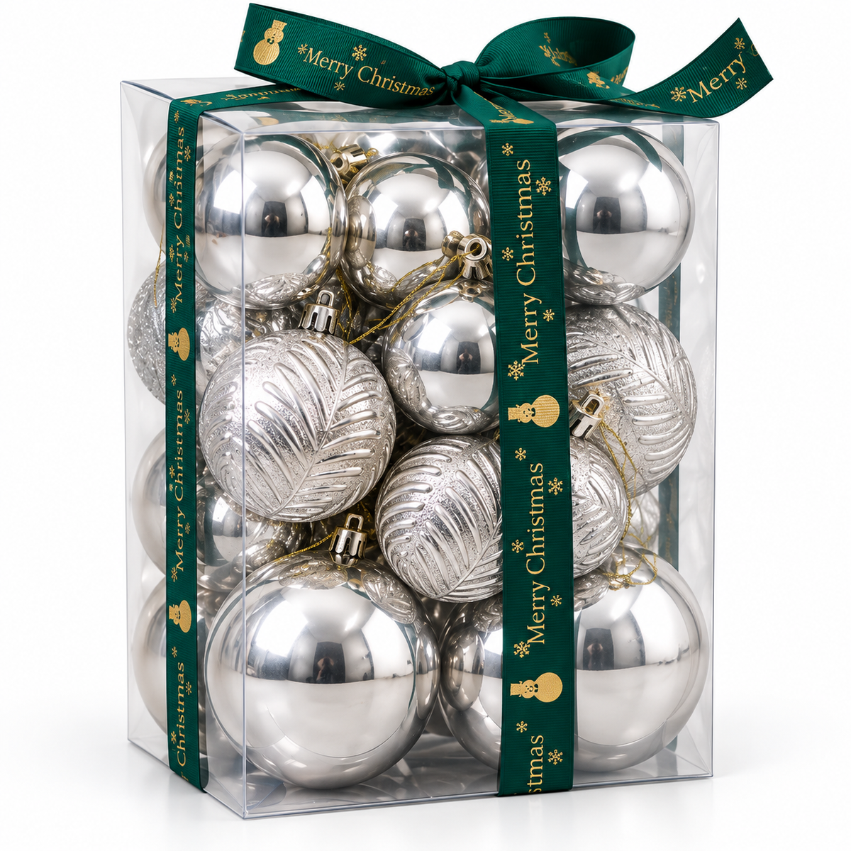 Pack of 29 Red Shatterproof Christmas Tree Ornaments #CD4543