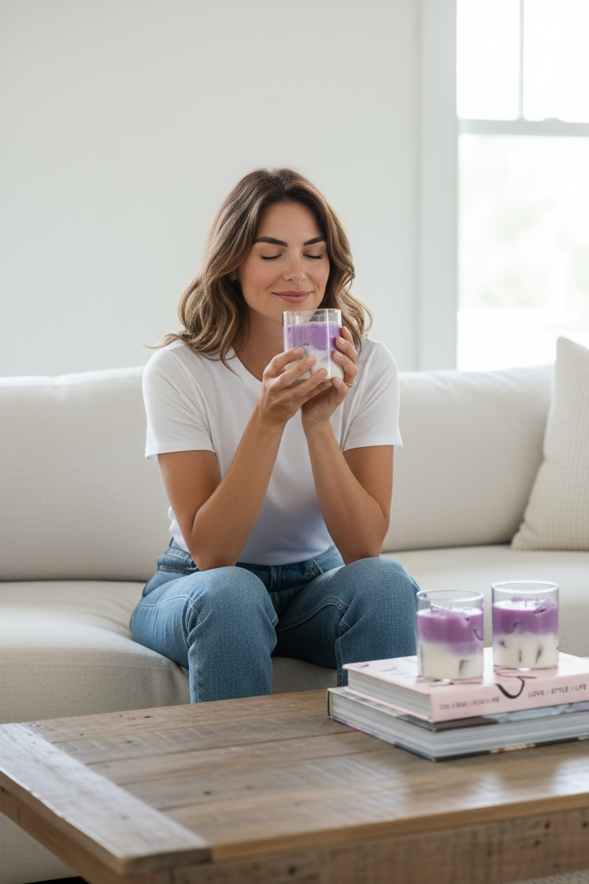 400g Lavender latte Scented Candle #SC2405