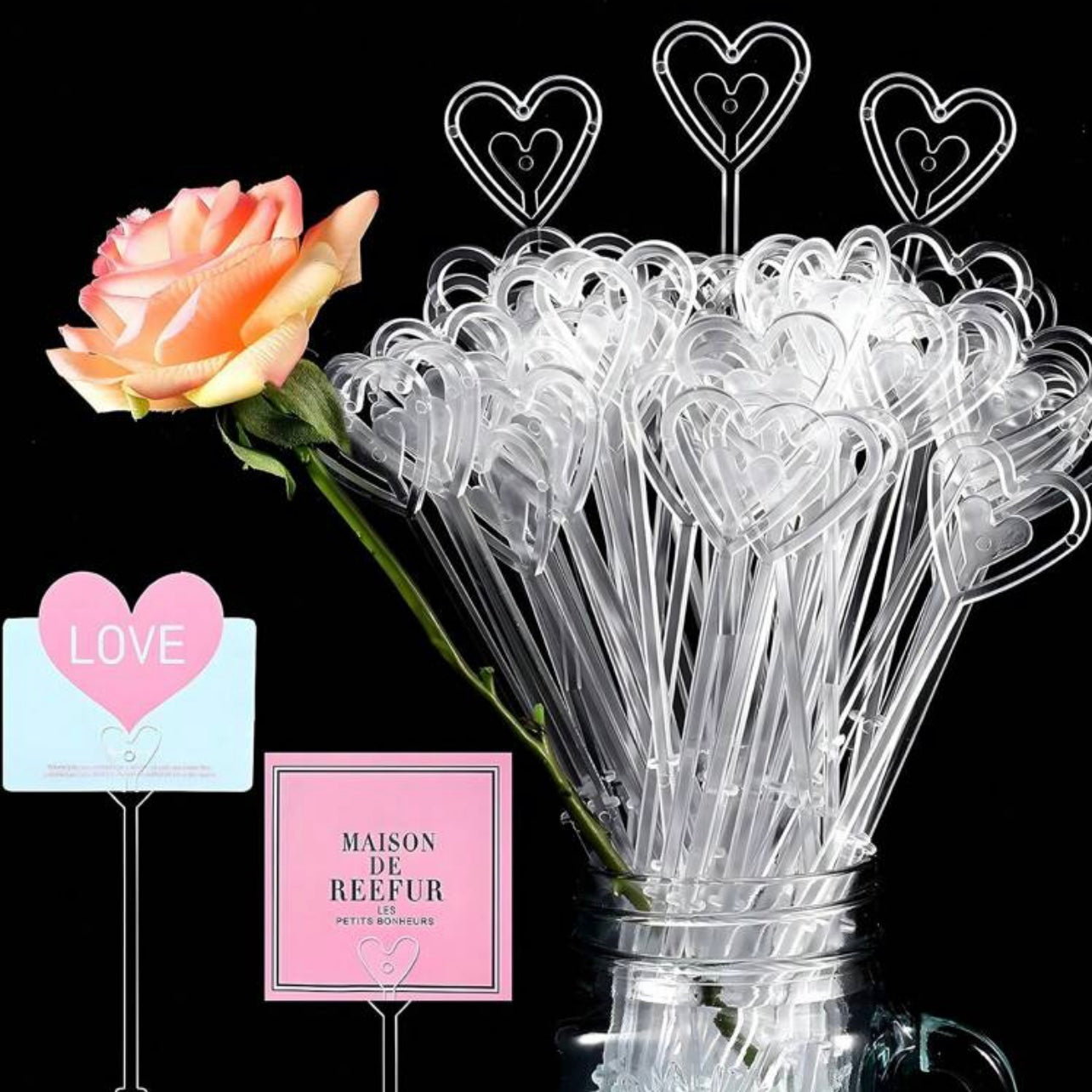 Flower Pick Card Holder x12pcs #CH1077