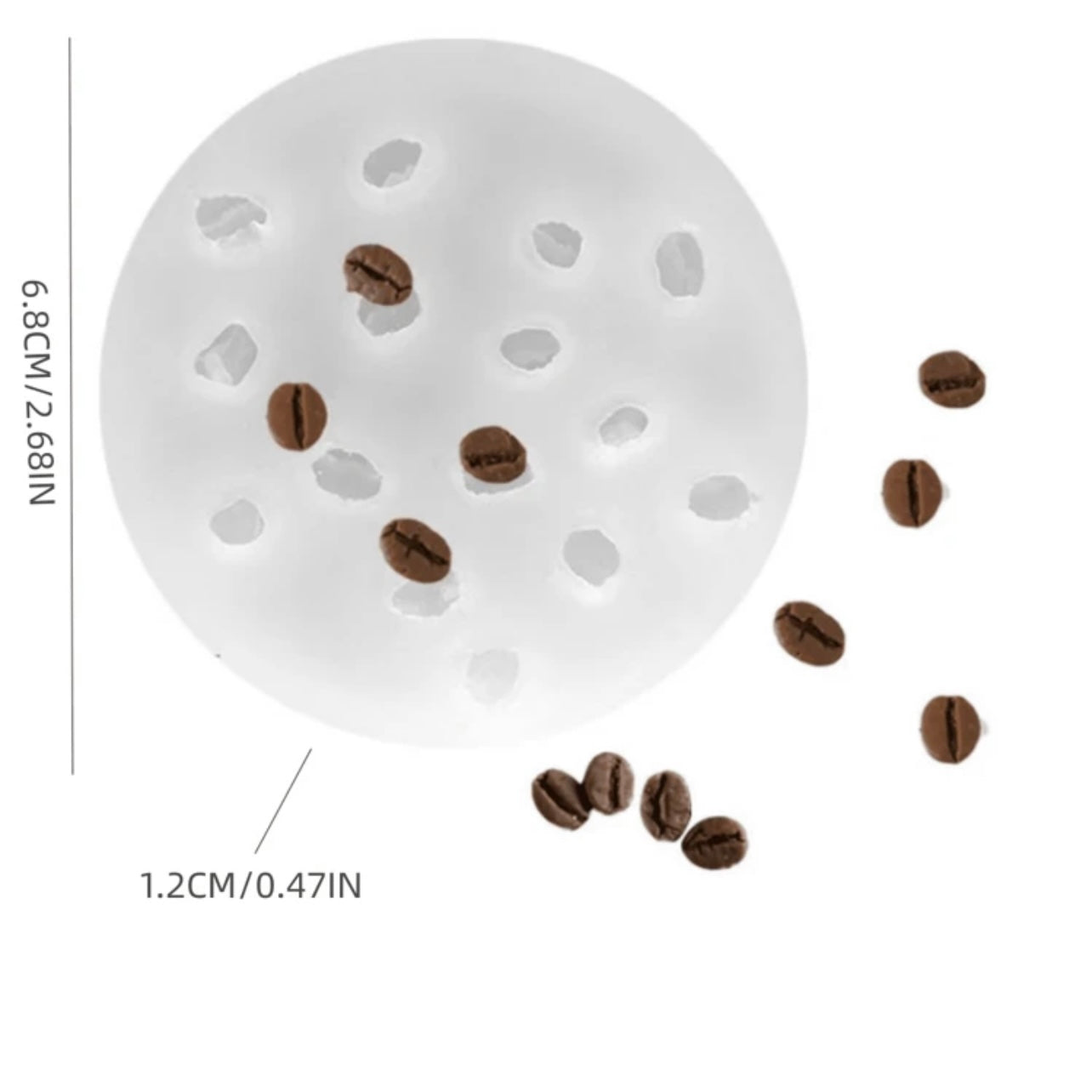 Coffee Bean Silicone Mold #SM2016
