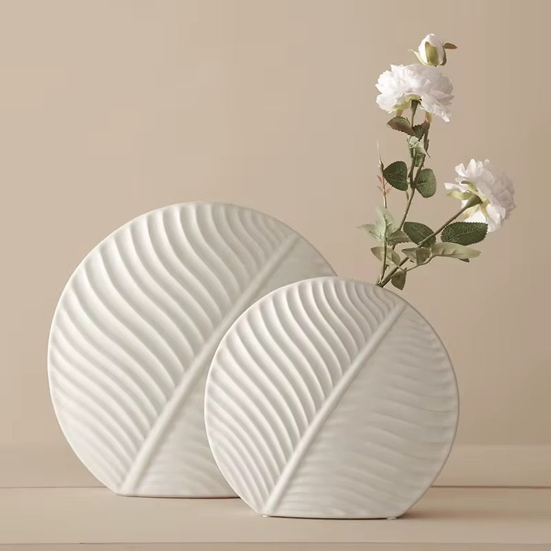 Leaf Shape Ceramic Vase Collection #CV3203