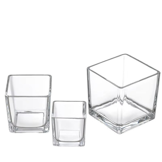 Square Glass Vase #GV4309