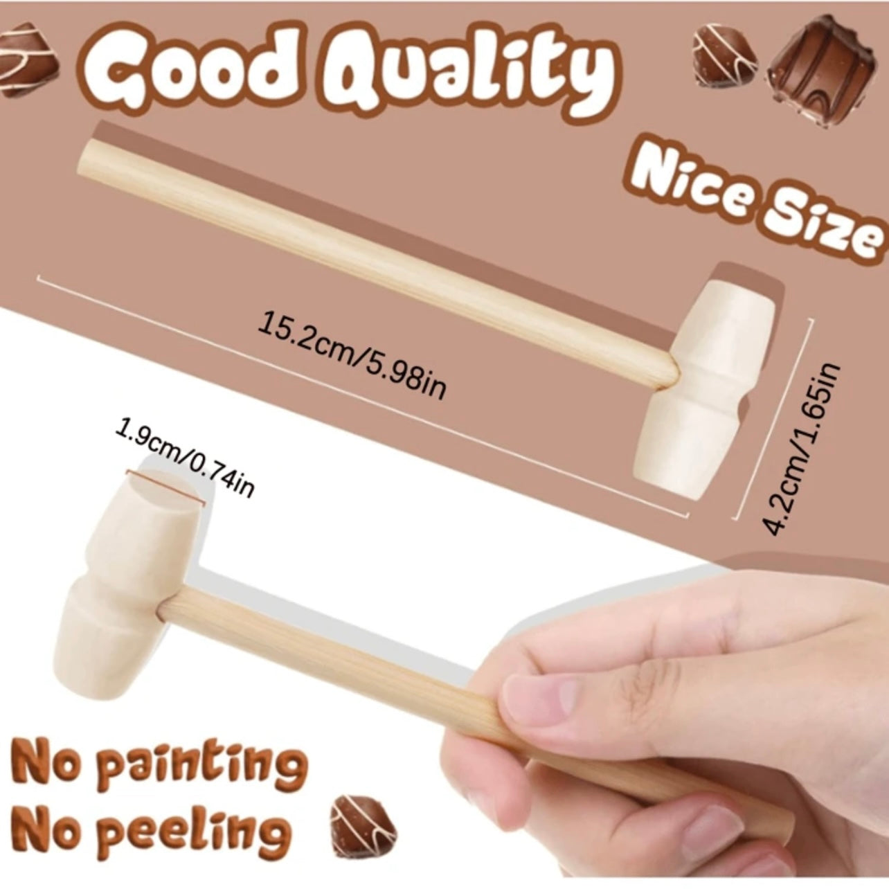 Mini Wooden Hammer #WH1697