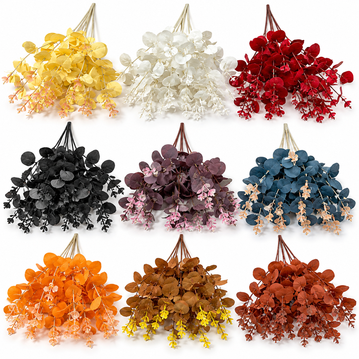 Artificial Hanging Eucalyptus Foliage – Assorted Colors #AF4400