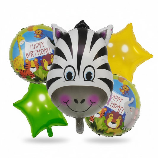 Zebra Birthday Balloon Set #JB3990