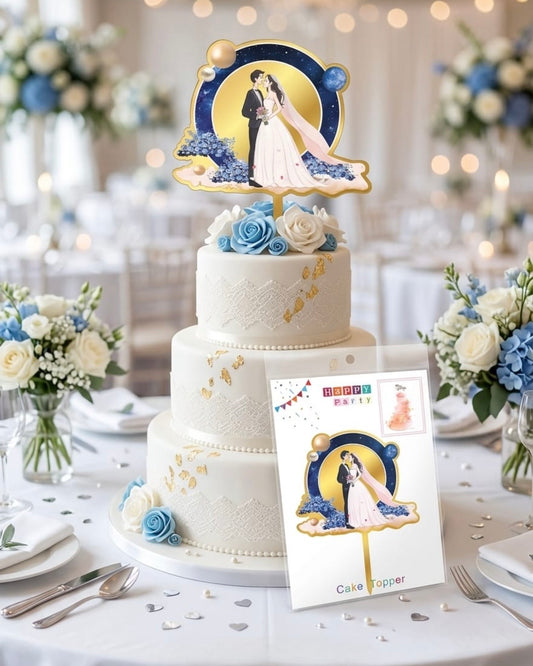 Wedding Couple Cake Topper #CT3907