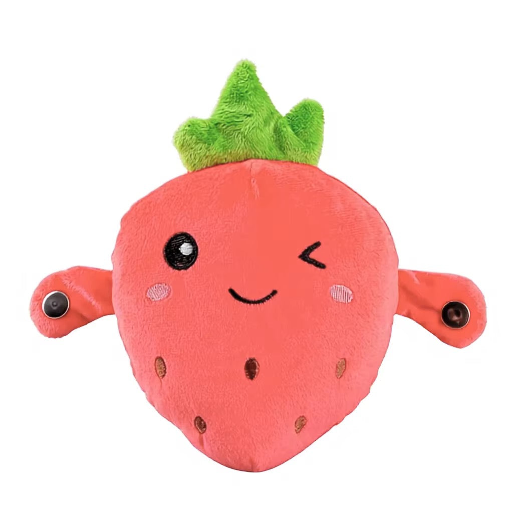 Interactive Strawberry Plush Toy – Hand Clapping & High-Five Plush #CP4007