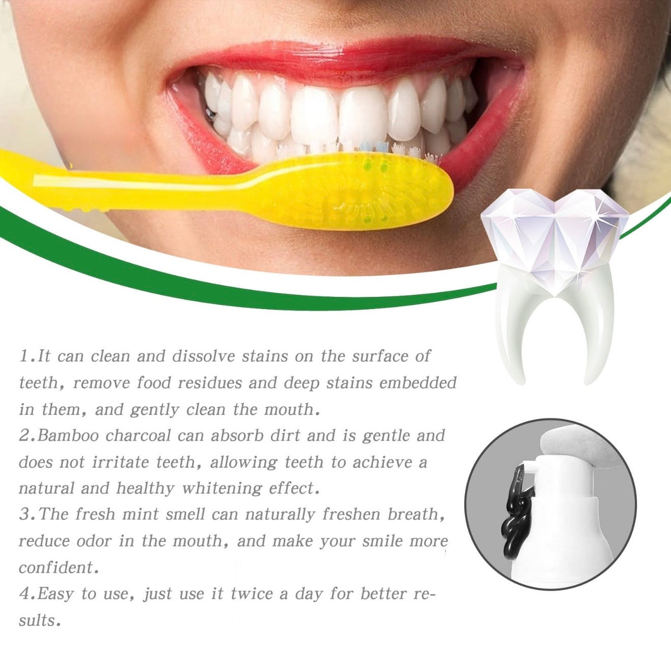 Organic Whitening Toothpaste #TF041
