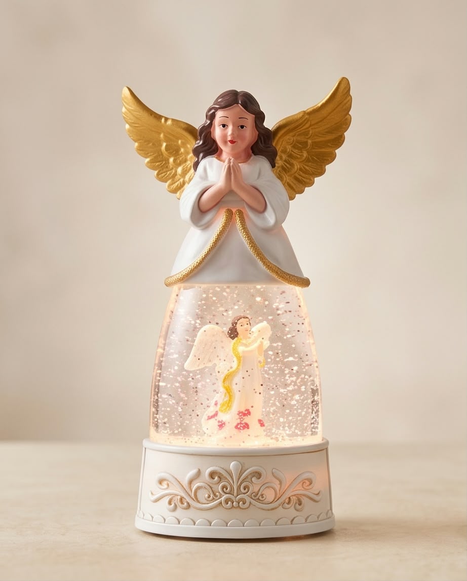 Illuminated Christmas Angel Snow Globe #CD4399