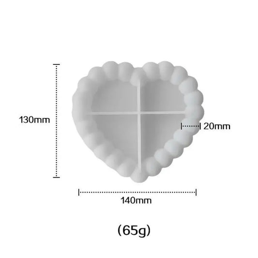 Plate Heart Shape Silicone Mold #SM1629