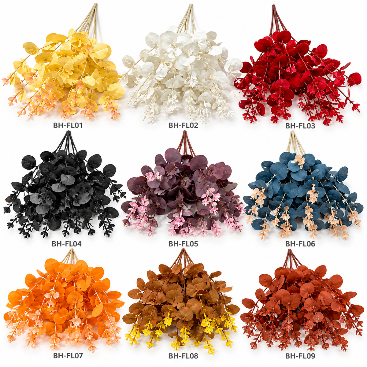 Artificial Hanging Eucalyptus Foliage – Assorted Colors #AF4400