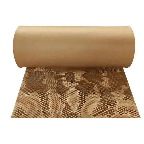 10m x 38cm Brown Honeycomb Kraft Paper #WP1340