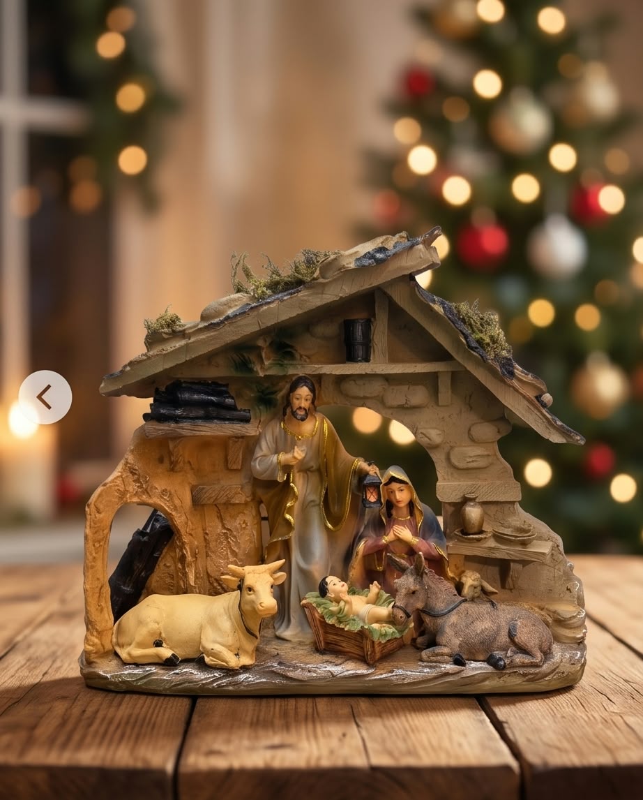 Polyresin Christmas Nativity Scene Figurine #CD4395