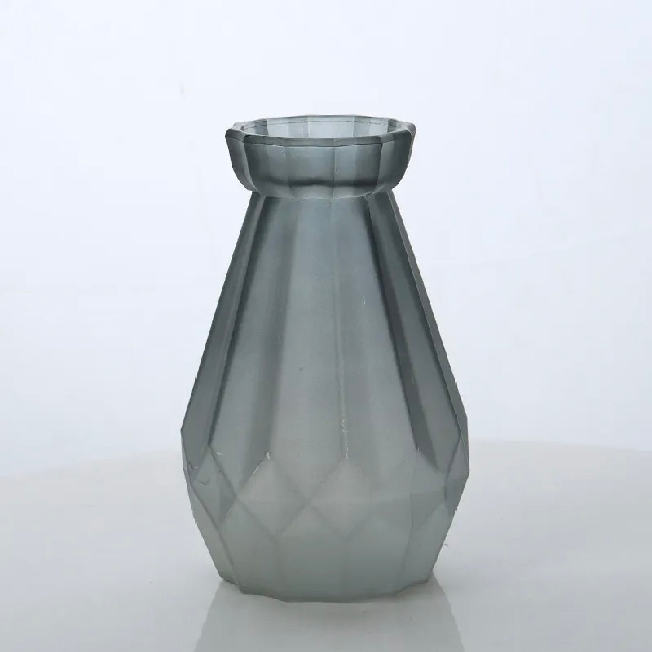 Diamond Design Multi-Color Matte Elegant Flower Desk Decorative Glass Vase 15x8cm #GV2819