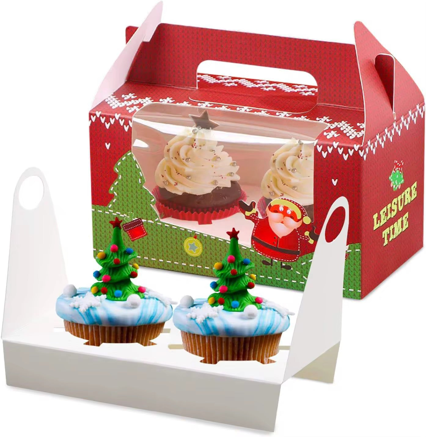 2 Grids Christmas Cake Box #CB2299