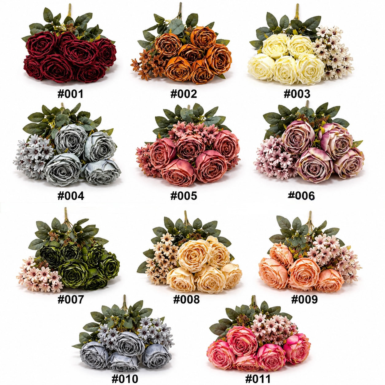 Artificial Rose & Daisy Bouquet #AF4098