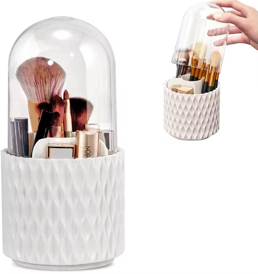 Portable 360 Rotating Makeup Brush Storage Box #MB2011