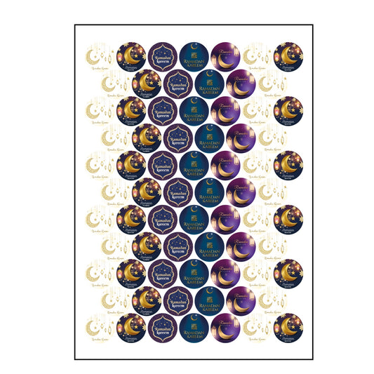 72pcs Ramadan Stickers 4cm #RS1771