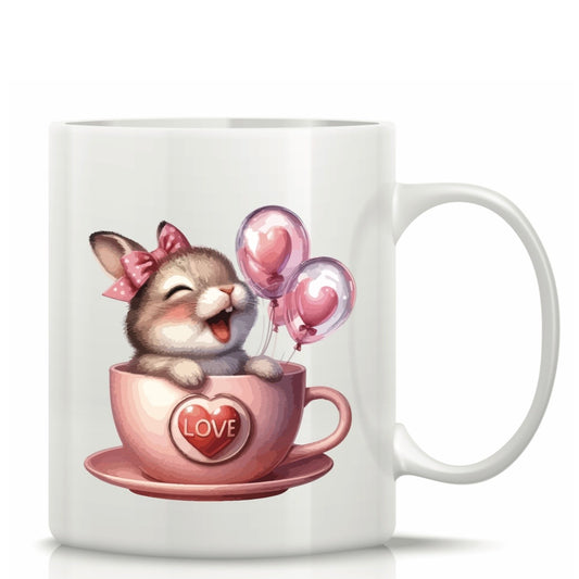 Printed Glass Mug with Cute Illustrations #GM3051