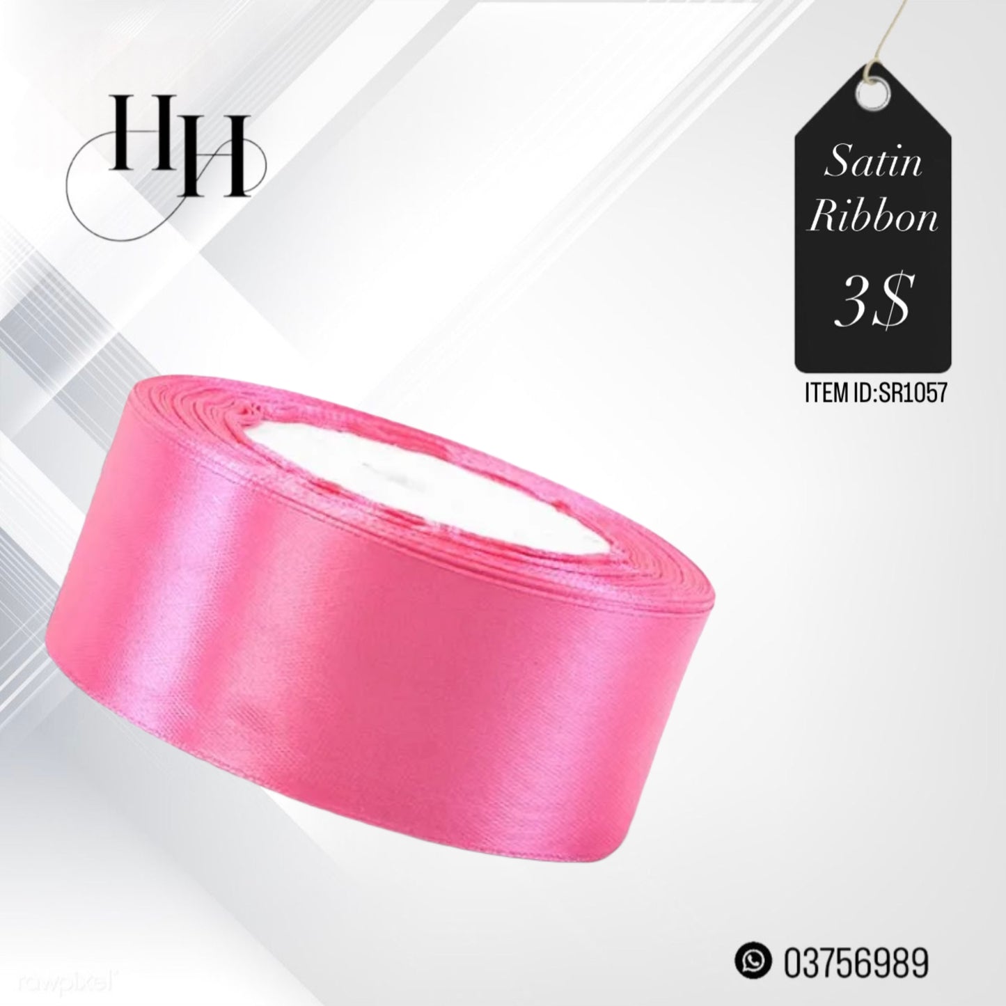 Satin Ribbon 20M x 4cm