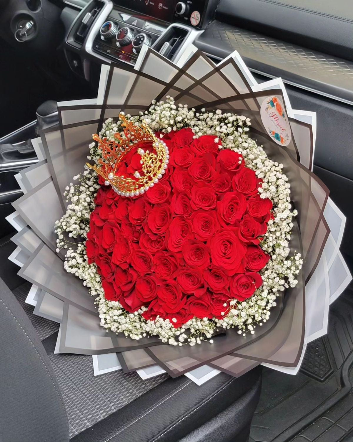 Plastic Crown for Flower Bouquet #PC1795