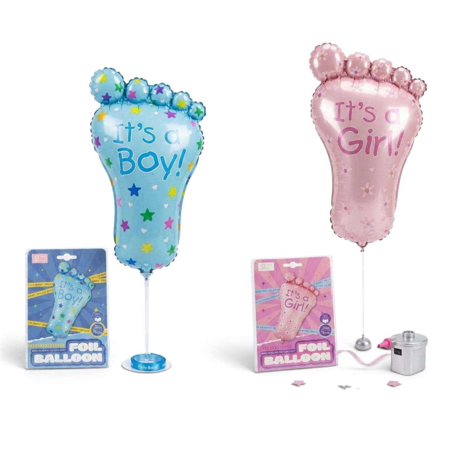 Baby Footprint Foil Balloon – 76 cm #BFGF001