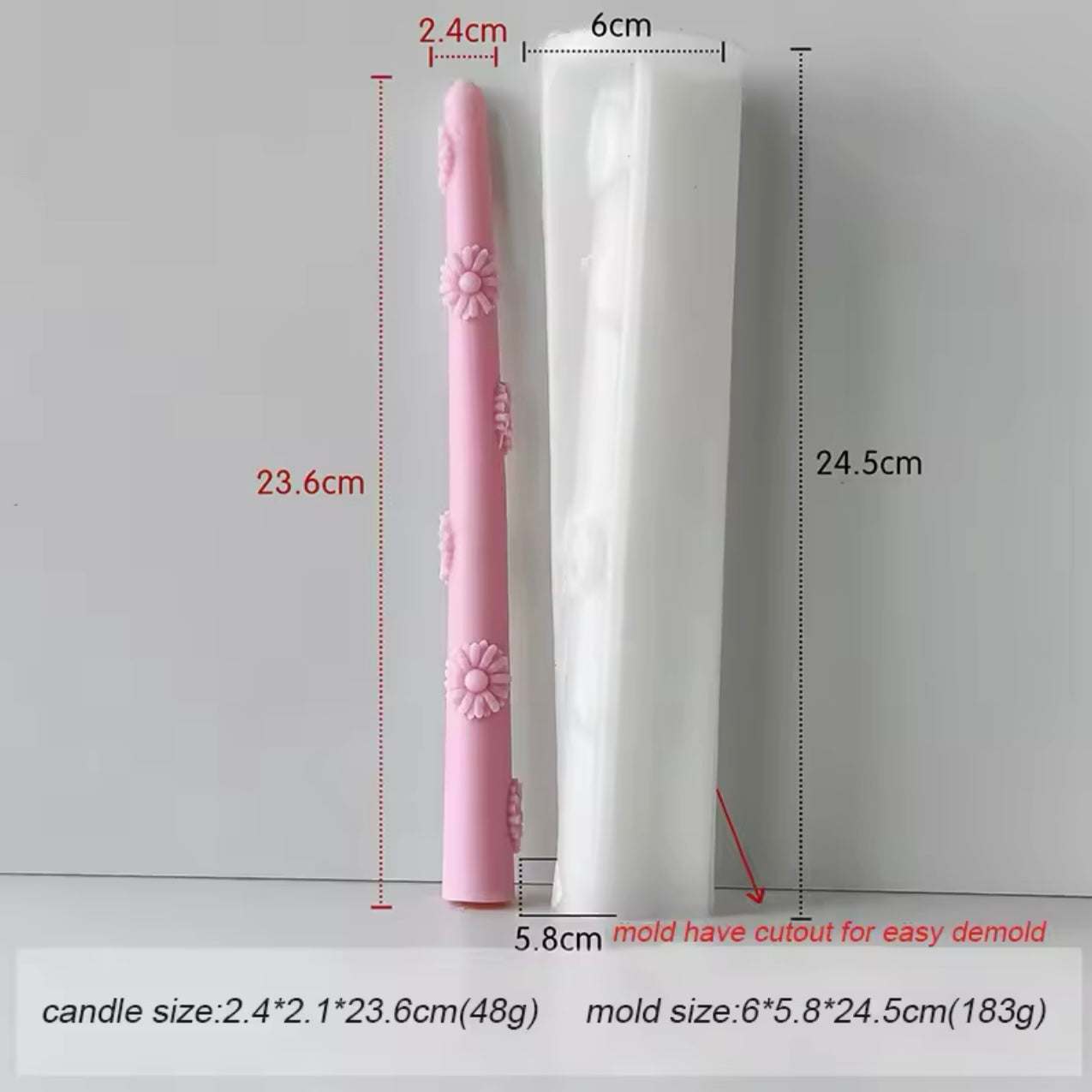 Aromatic Candle Silicone Mold  #SM1945