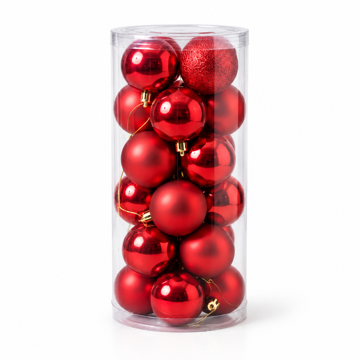 Christmas Baubles Set – 24 Pieces, 6 cm #CD4507