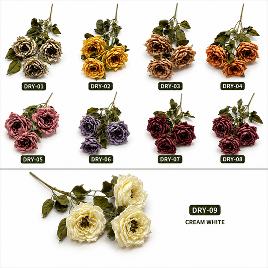 Artificial Dry Rose Stems #AF4181